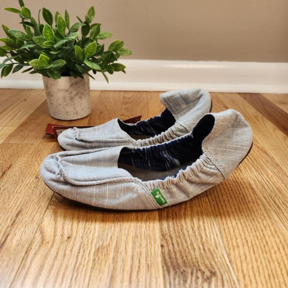 Sanuk Womens Trippy Toes Elastic Canvas Shoes